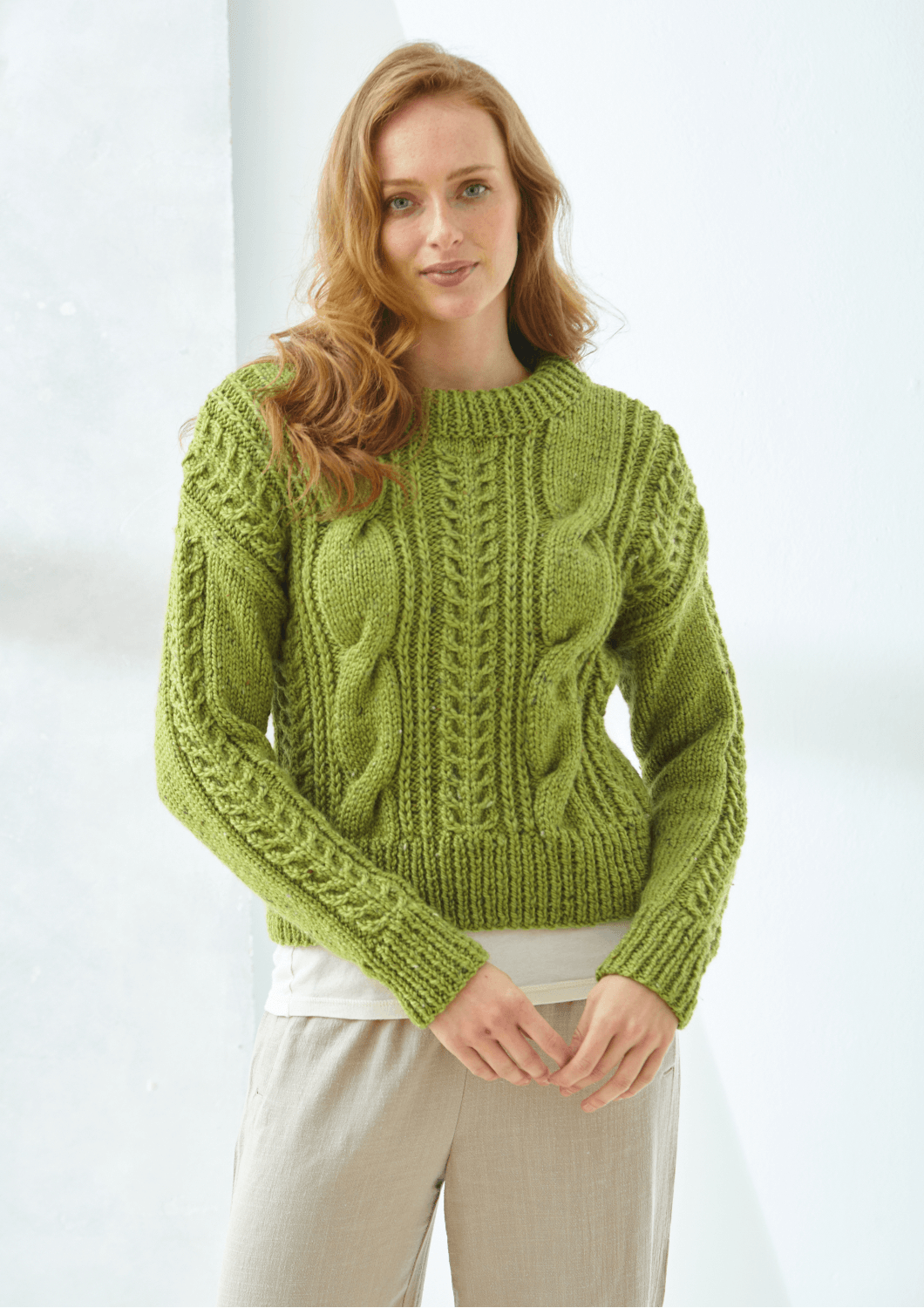 King Cole Chunky Tweed Slipover and Sweater Pattern 6577