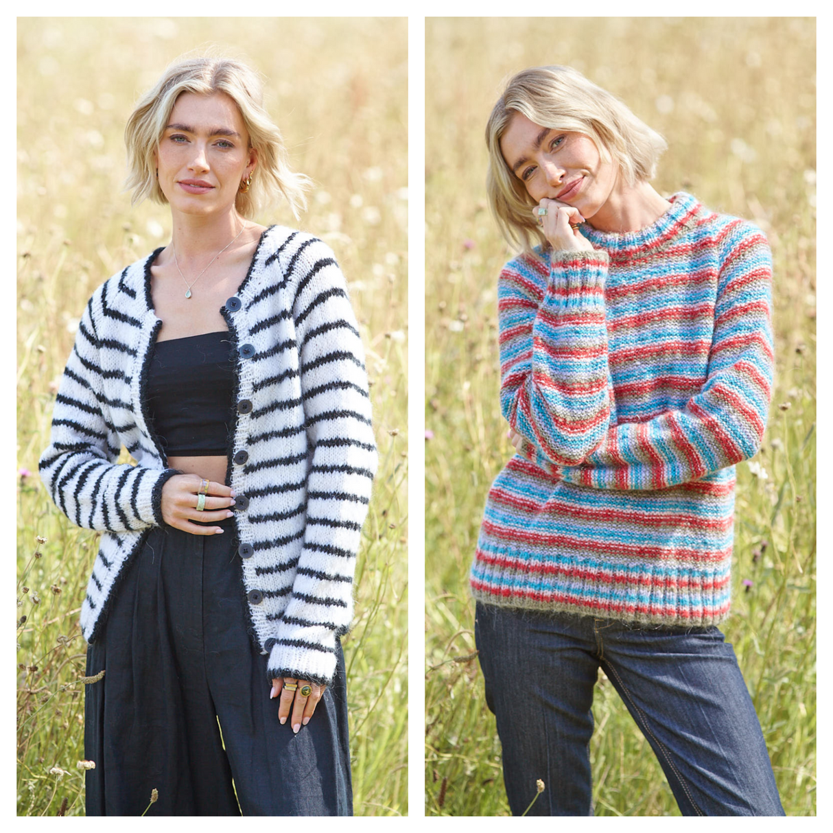 King Cole Flair Solo Chunky Cardigan and Sweater Pattern 6591
