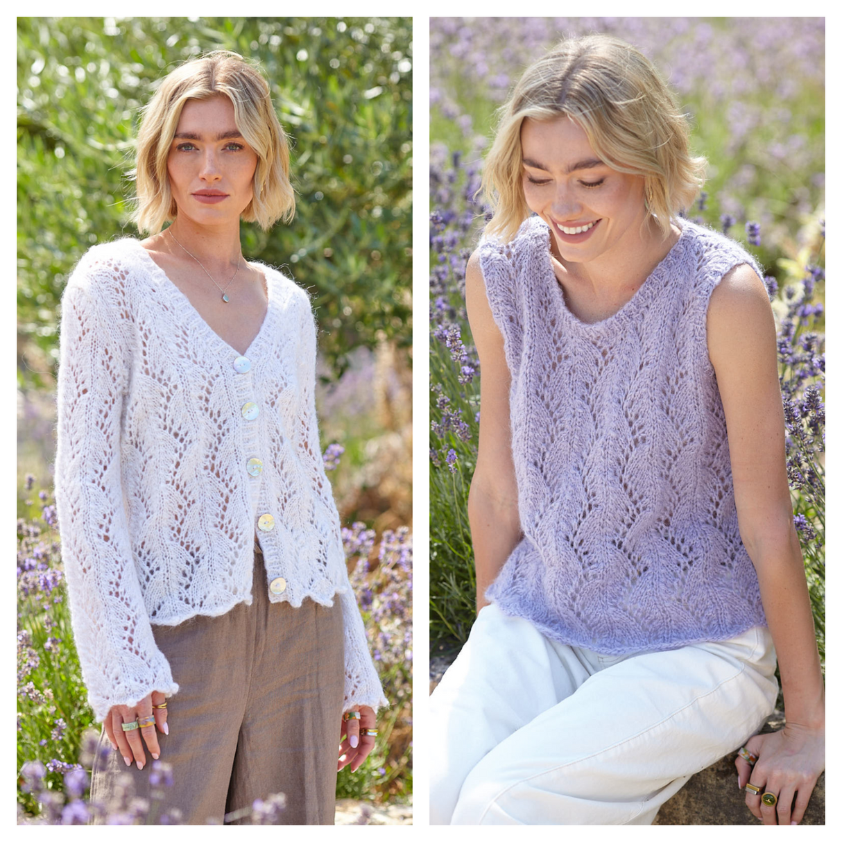 King Cole Flair Solo Chunky Cardigan and Tank Top Pattern 6594