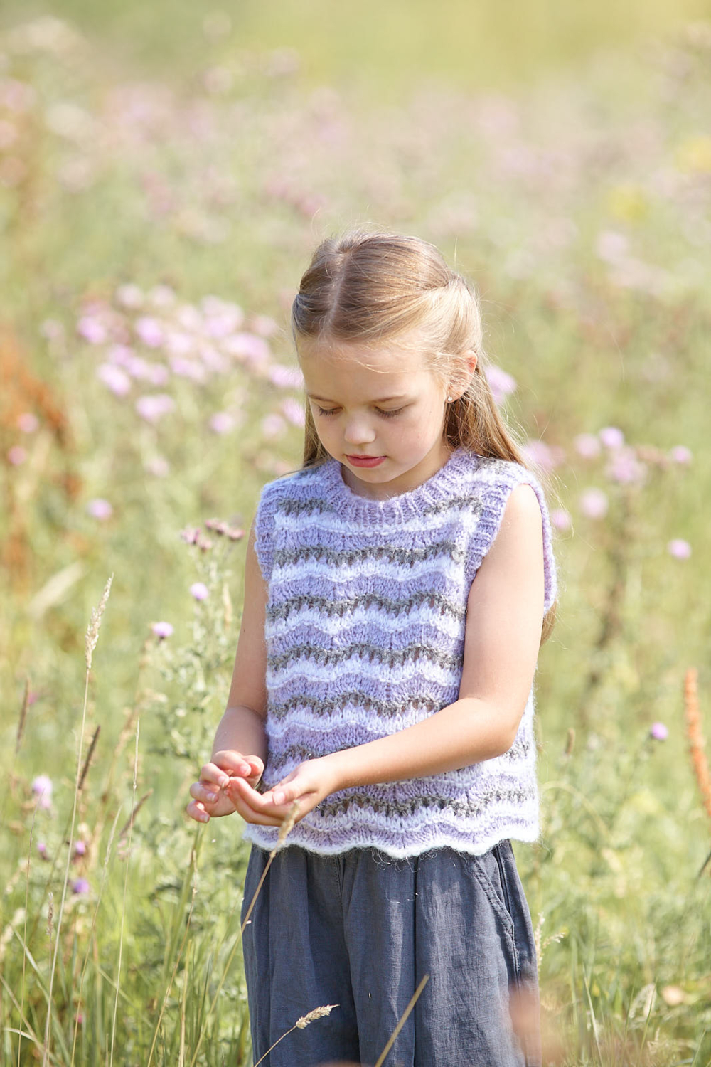 King Cole Flair Solo Chunky Sweater, Cardigan and Tank Top Pattern 6598