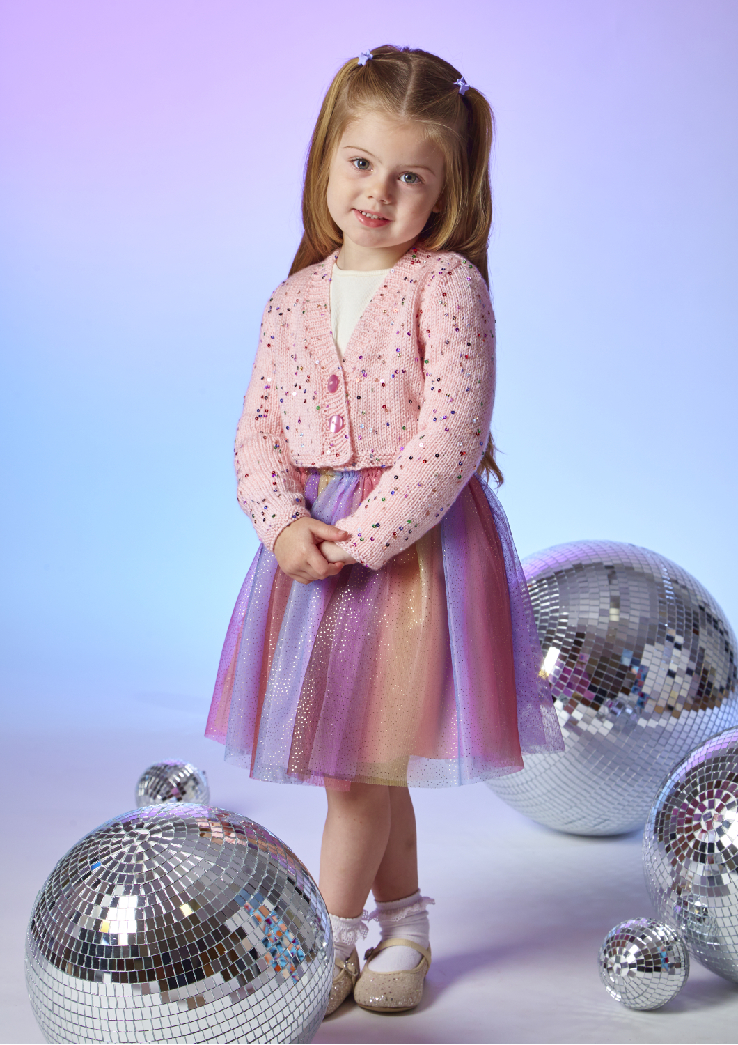 King Cole Dazzle DK Cardigans Pattern 6599