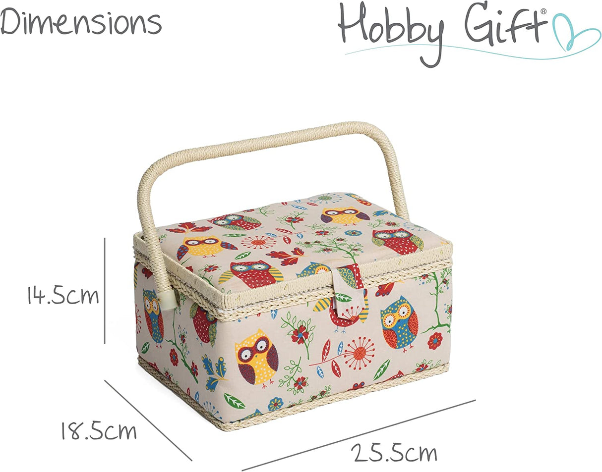 Hobbygift Medium Sewing Box [Owl] MRM/29