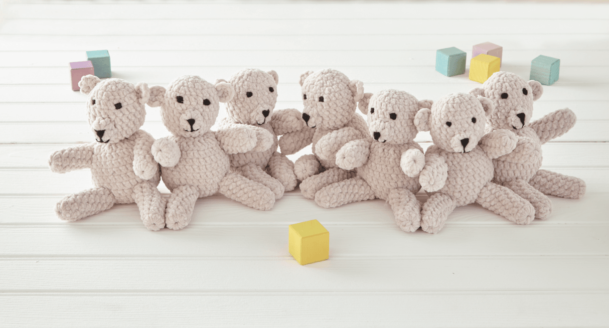 King Cole Yummy Chunky Teddy Draught Excluder Pattern 9098