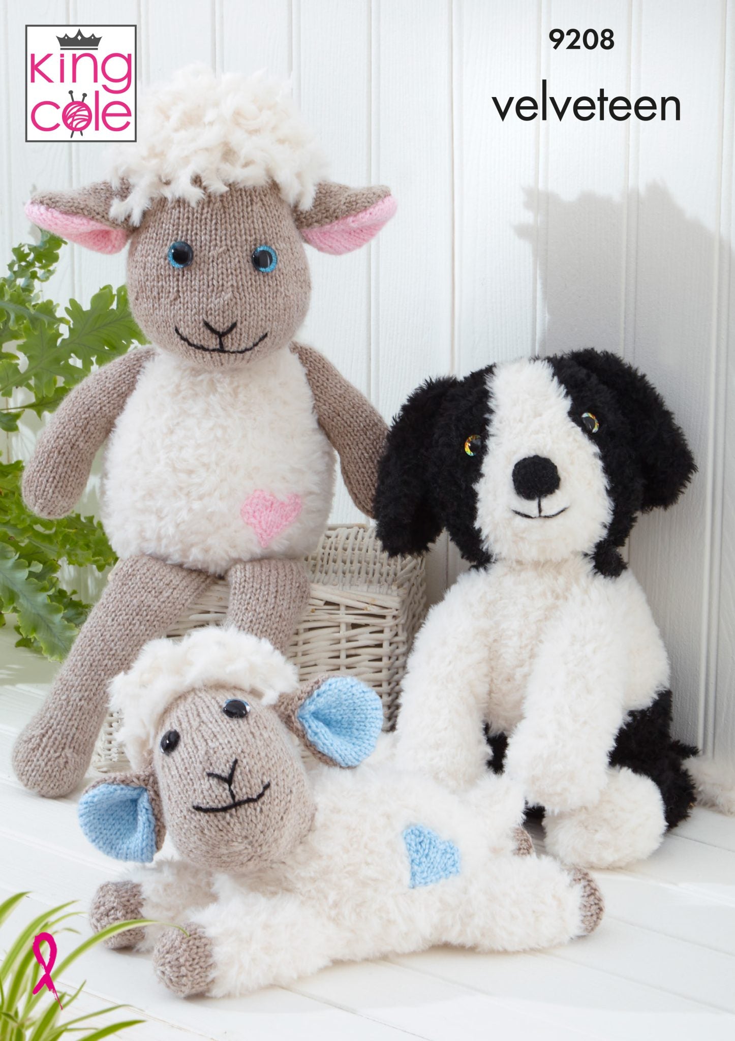 King Cole Velveteen & Big Value Super Chunky Sheep & Dogs Pattern