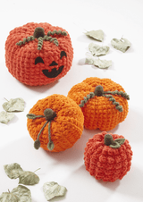 King Cole Toastie/Jumbo Toastie Pumpkins Crochet Pattern 9219