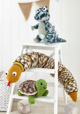King Cole Animal Kingdom Chunky Reptile Friend Toys Pattern 9229