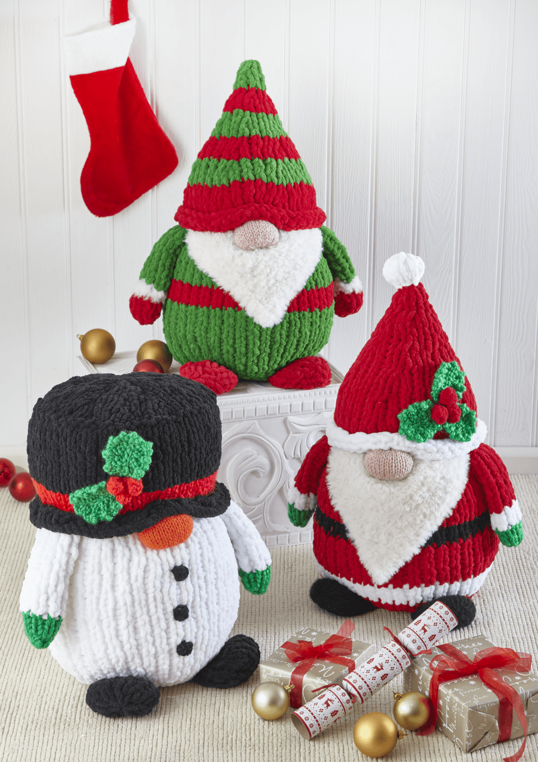 King Cole Jumbo Toastie Christmas Gonks Pattern 9235