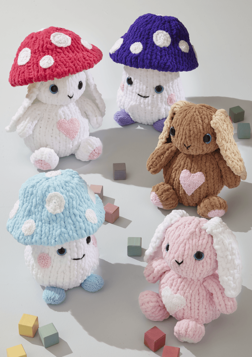 King Cole Jumbo Toastie Toadstool Characters Pattern 9236