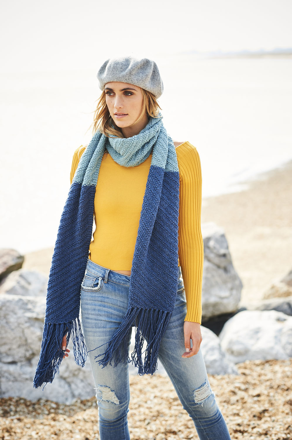 Stylecraft Bellissima DK Scarf & Lace Shawl Pattern 9588