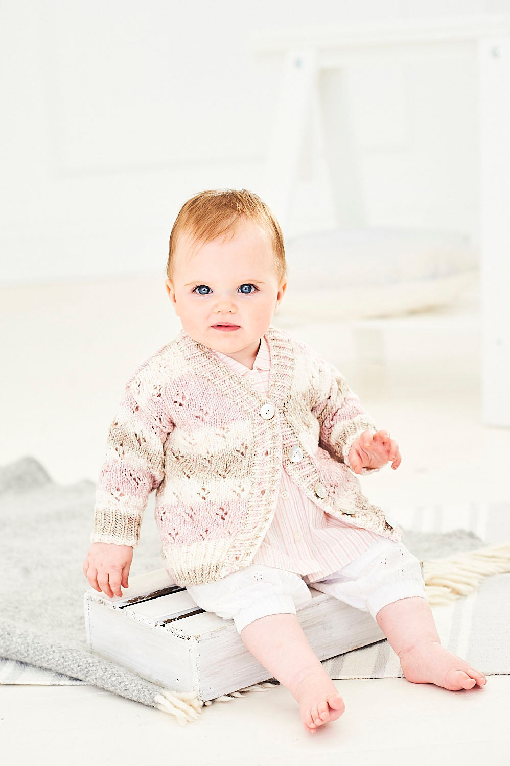 Stylecraft Bambino Prints DK Cardigan Pattern 9746