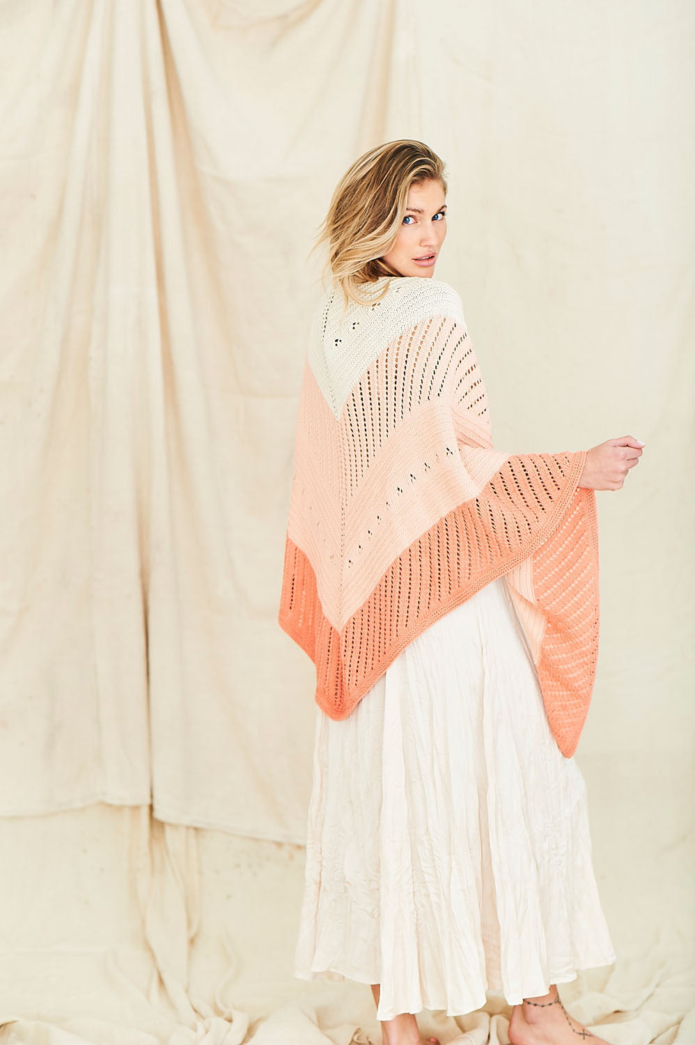 Stylecraft Naturals Organic Cotton Shawl Pattern 9836