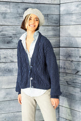 Stylecraft ReCreate DK Cardigan Pattern 9856