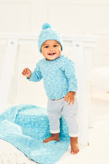 Stylecraft Sweet Dreams DK Sweater, Hat & Blanket Pattern 9898