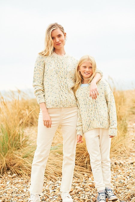 Stylecraft Love You Aran Sweater Pattern 9973