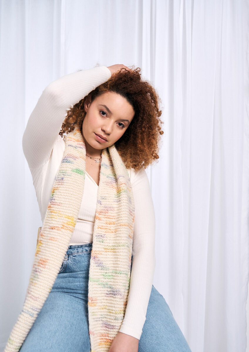 Rowan Mode Colourmix Apollo Beanie & Scarf Pattern by Quail Studio MIP89