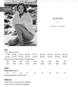 Rowan Mode Cotton DK Aurore Sweater Pattern By Quail Studio MIP108
