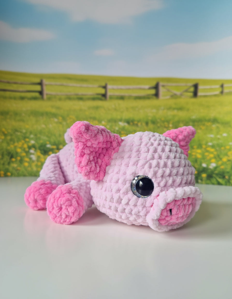 LittleWoolShop Snuggle Puff Chunky Penny The Pig Pattern 02