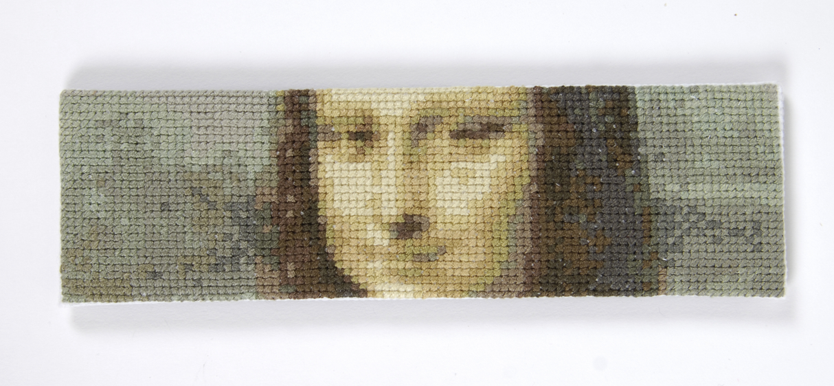 DMC Cross Stitch Le Louvre Stitch Kit Mona Lisa Bookmark