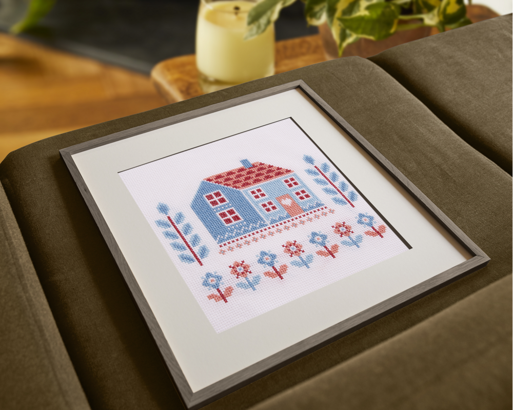 DMC Cross Stitch Folk Cottage by Jo Aston