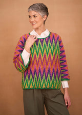 Rowan Felted Tweed DK Bargello Sweater Pattern By Kaffe Fassett