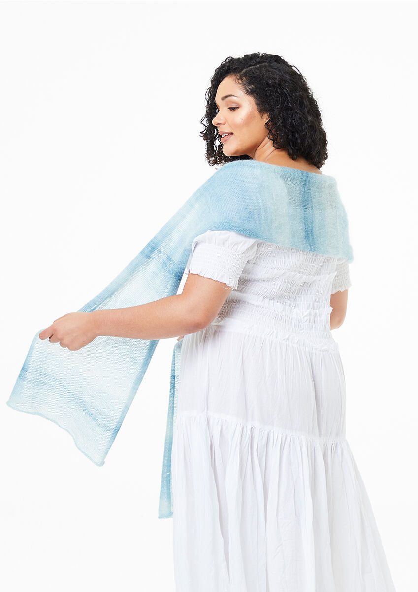 Rowan Kidsilk Haze Colour Bea Wrap A Pattern by Lisa Richardson