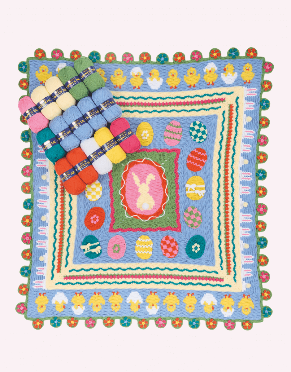 Sirdar Easter Egg Blanket 2025 - Crochet Along (CAL)