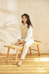 Rowan Summerlite DK Bone Slipover Pattern by Martin Storey