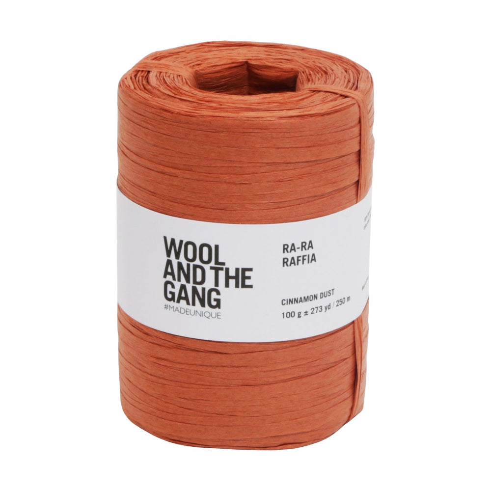 Hilo Ra Ra Rafia De Wool And The Gang - 100% Viscosa, 100 G, Color Tropez Tan, Ideal Para Ganchillo Veraniego