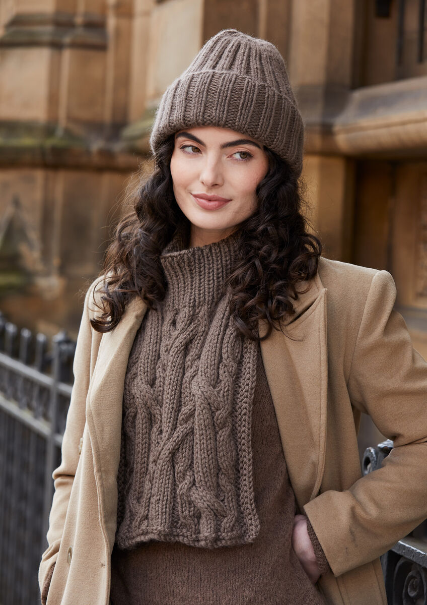 Rowan Mode Chunky Wool Daphne Hat & Bib Pattern by Quail Studio MIP65