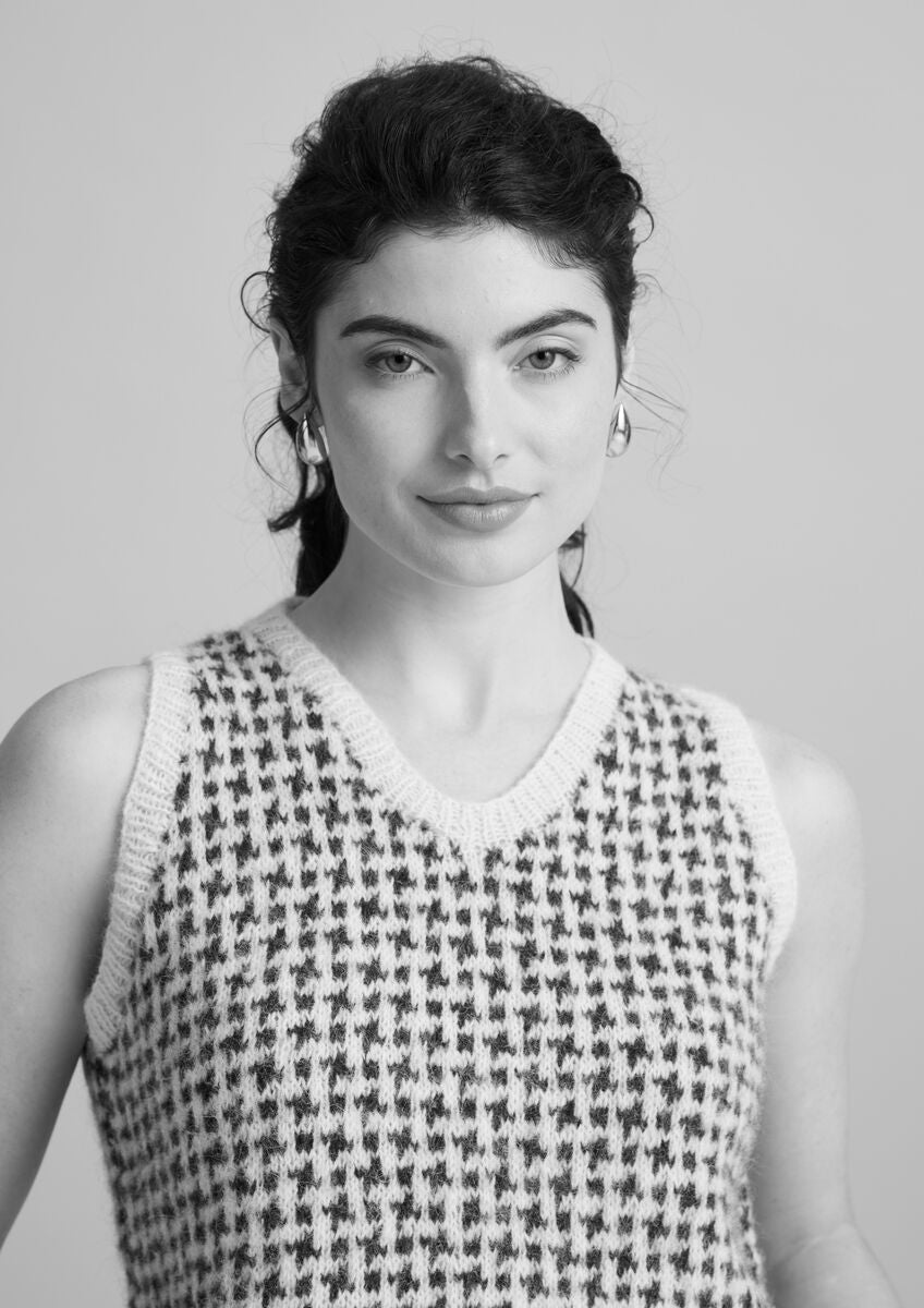 Rowan Mode Alpaca Cotton Elwood Vest Pattern by Quail Studio MIP81