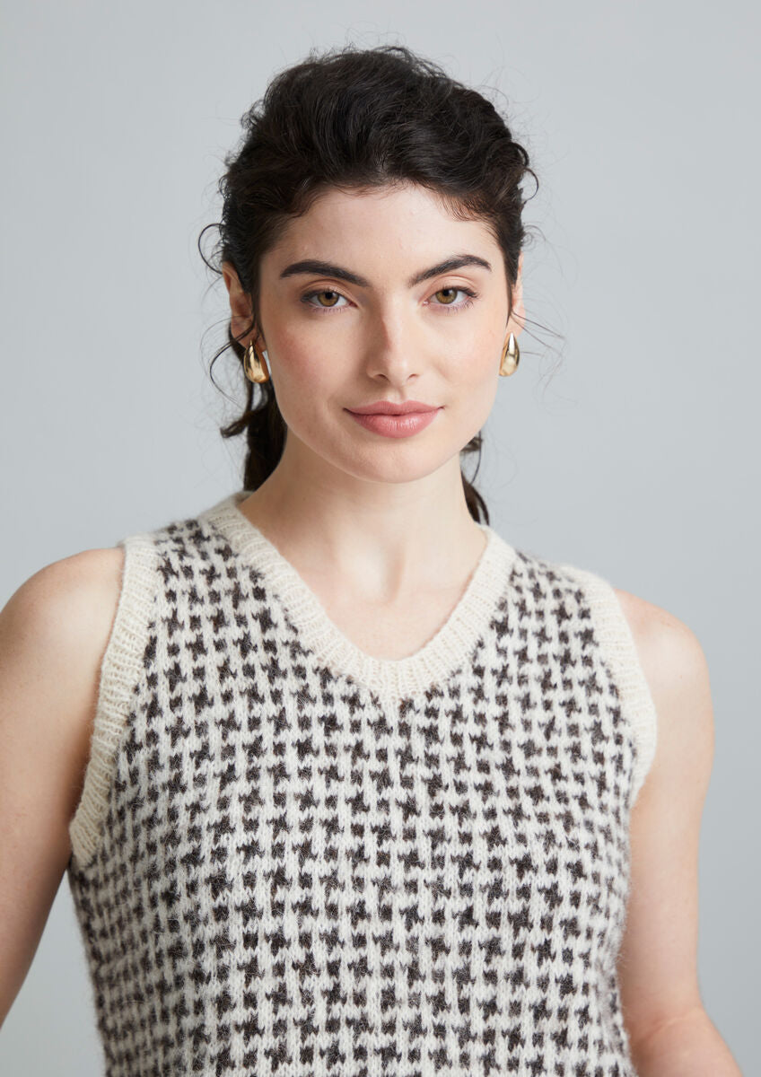 Rowan Mode Alpaca Cotton Elwood Vest Pattern by Quail Studio MIP81