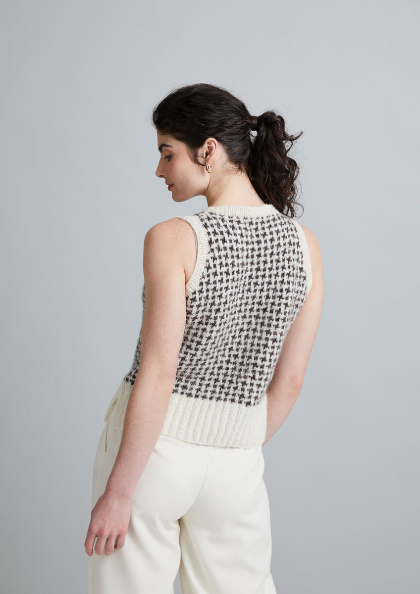 Rowan Mode Alpaca Cotton Elwood Vest Pattern by Quail Studio MIP81