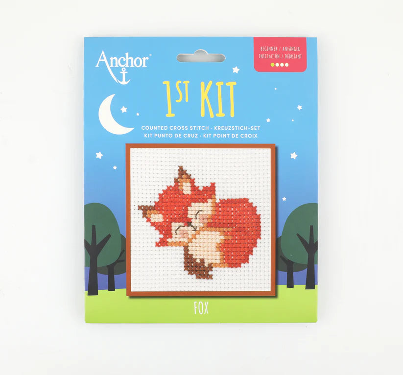 Anchor Mini My First Counted Cross Stitch Kit - Fox