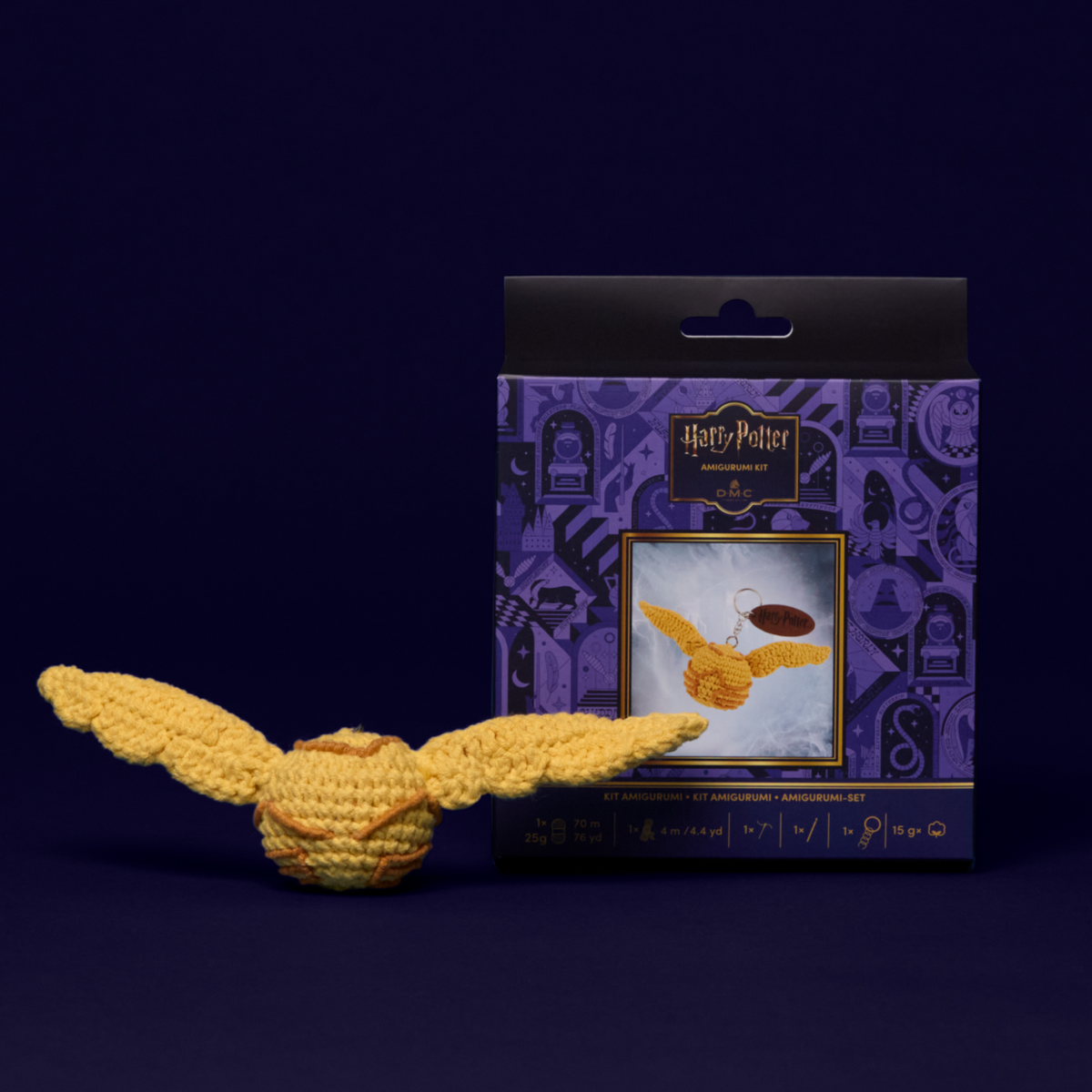 DMC Harry Potter - Golden Snitch Amigurumi Keyring Kit