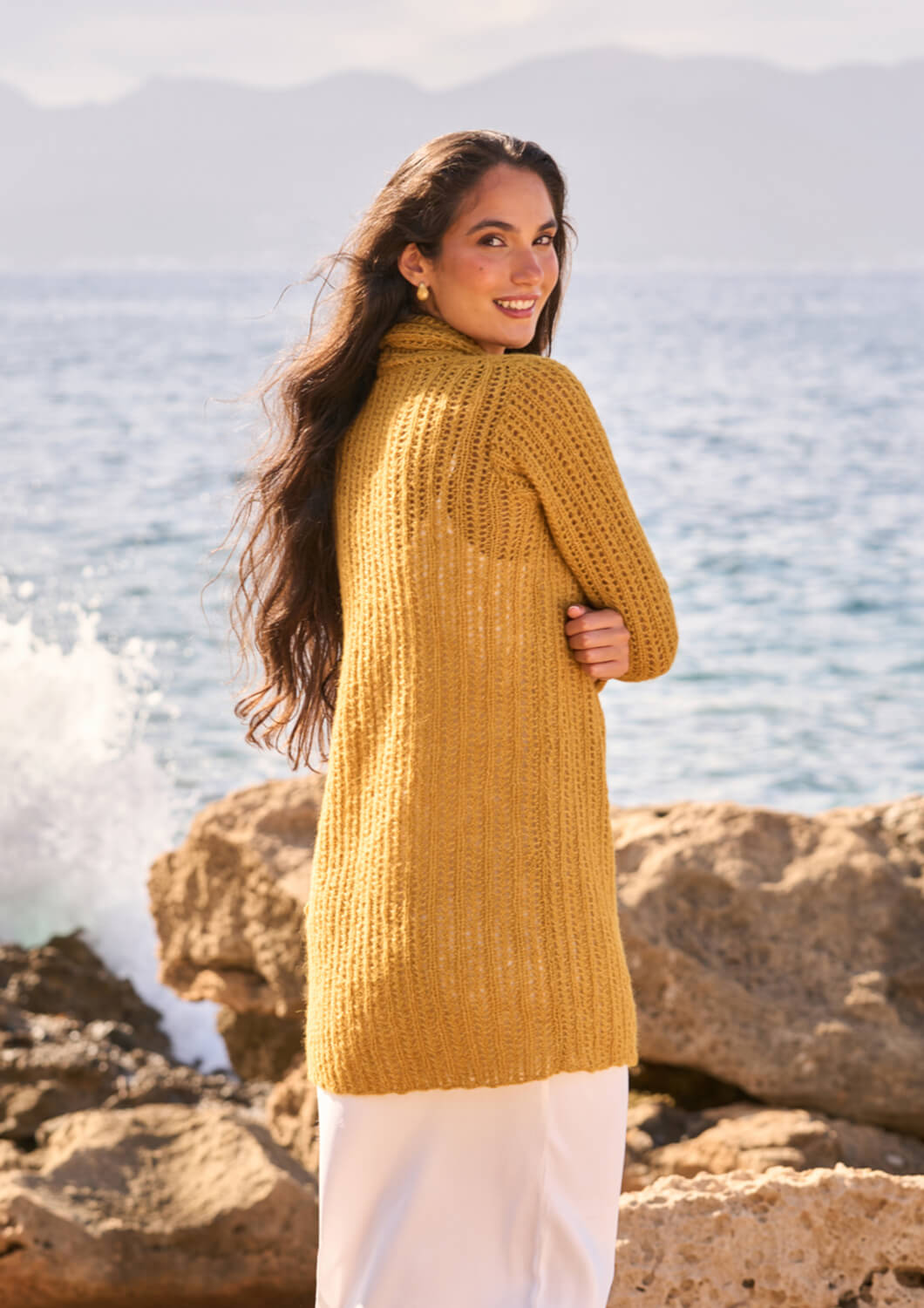 Rowan Mode Alpaca Cotton DK Honeycomb Cardigan Pattern By Quail Studio MIP112