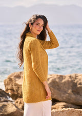 Rowan Mode Alpaca Cotton DK Honeycomb Cardigan Pattern By Quail Studio MIP112