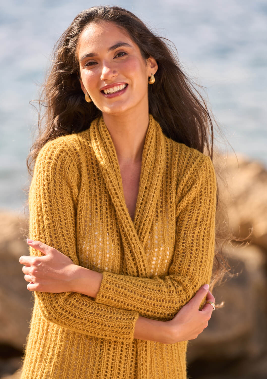 Rowan Mode Alpaca Cotton DK Honeycomb Cardigan Pattern By Quail Studio MIP112