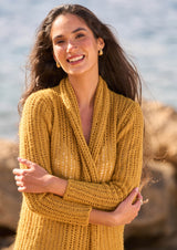 Rowan Mode Alpaca Cotton DK Honeycomb Cardigan Pattern By Quail Studio MIP112