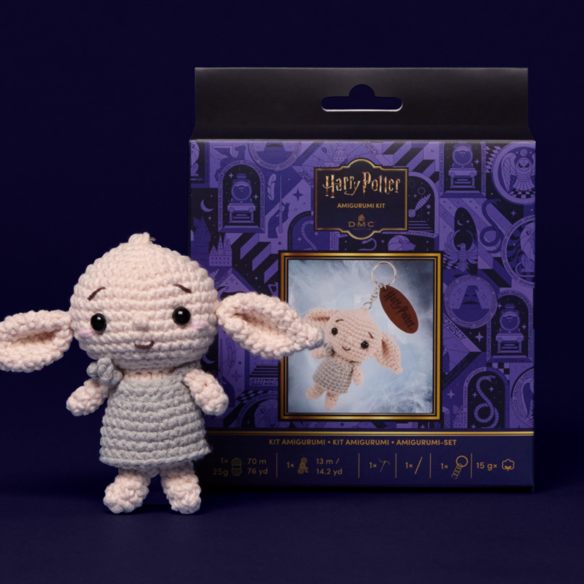 DMC Harry Potter - Dobby Amigurumi Keyring Kit