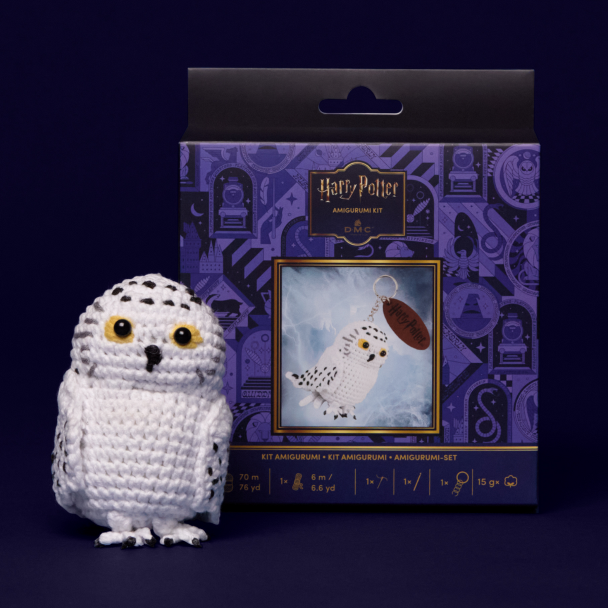 DMC Harry Potter - Hedwig Amigurumi Keyring Kit