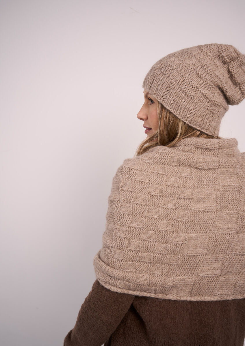 Rowan Mode Softest Alpaca Heather Hat & Wrap Pattern by Quail Studio MIP77