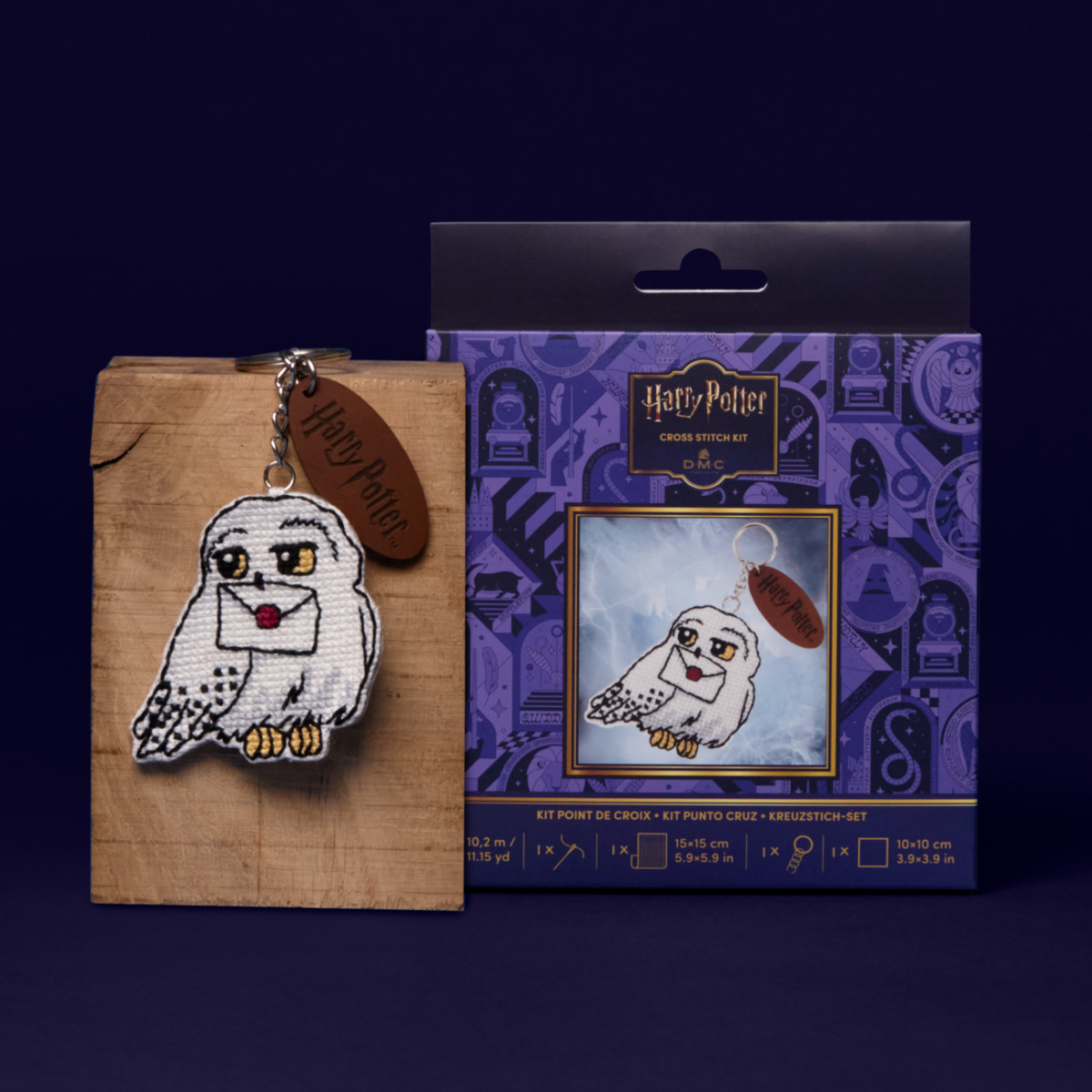 DMC Harry Potter - Hedwig Cross Stitch Keyring Kit