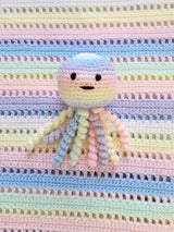 Woolcraft Babycare DK Crochet Rainbow Blanket & Octopus Pattern WC3005
