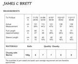 James C. Brett Chunky with Merino Jumper Pattern JB750
