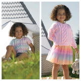 James C. Brett Baby Marble DK Slipover and Sweater Pattern JB970