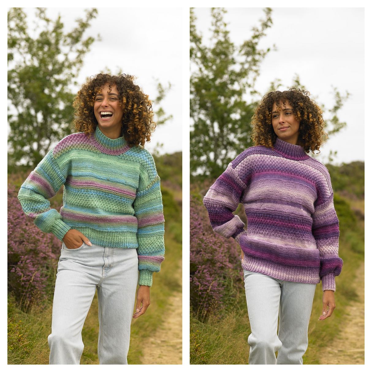 James C. Brett Aurora Chunky Sweaters Pattern JB999