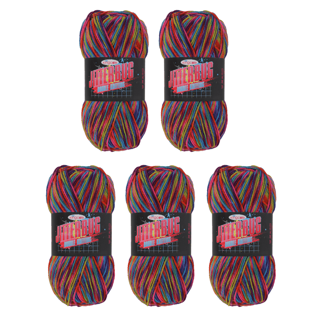 5 x 100g King Cole Jitterbug DK