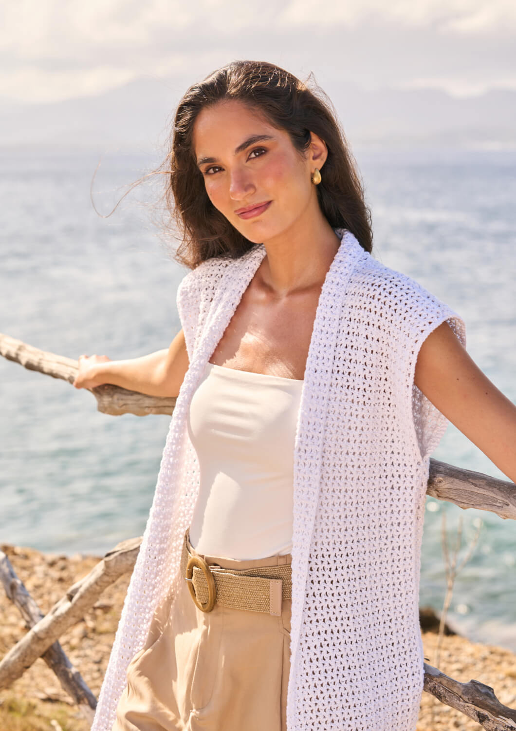 Rowan Mode Cotton DK Lumiere Summer Waistcoat Pattern By Quail Studio MIP107
