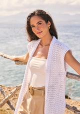 Rowan Mode Cotton DK Lumiere Summer Waistcoat Pattern By Quail Studio MIP107