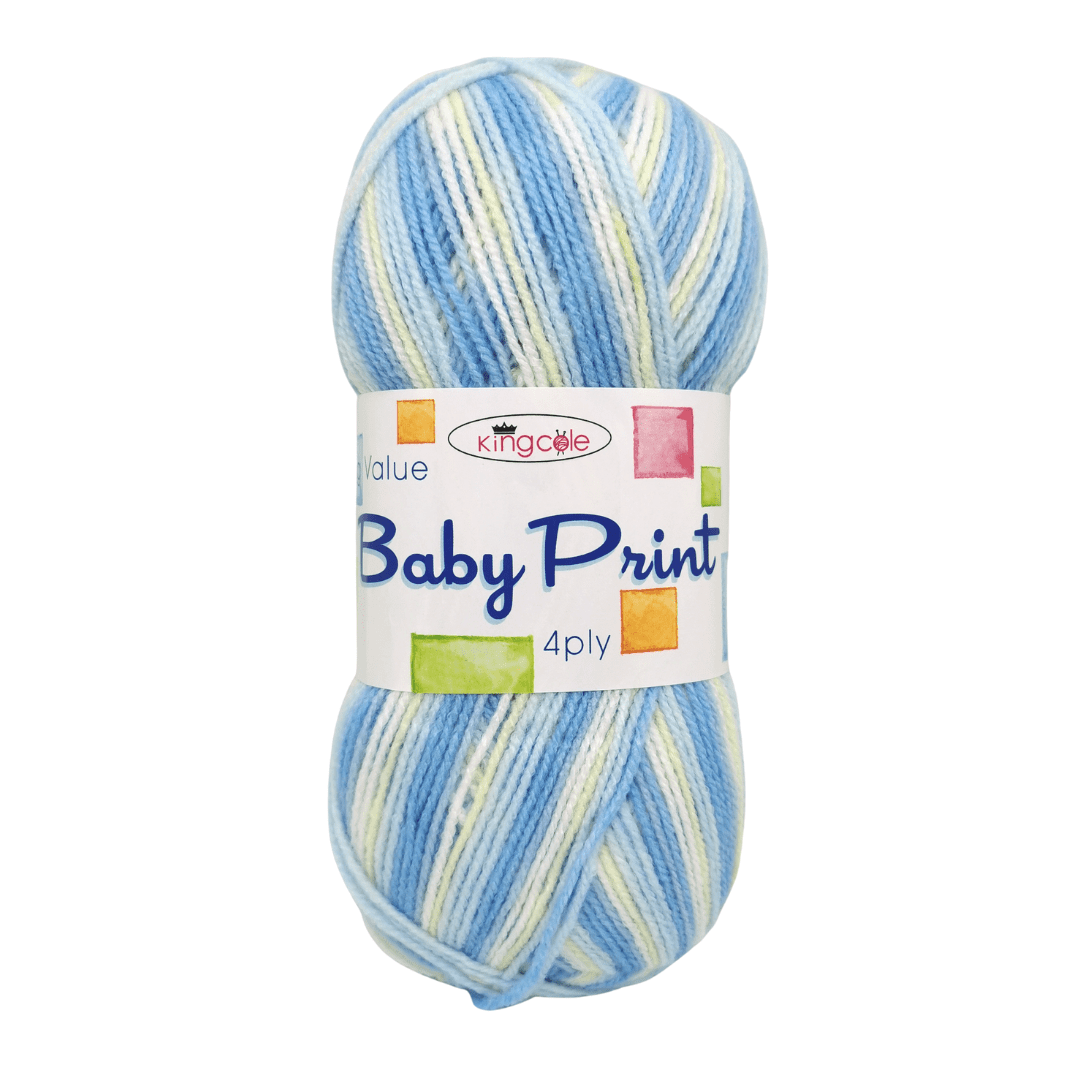 King Cole Baby Print 4-Ply 100g